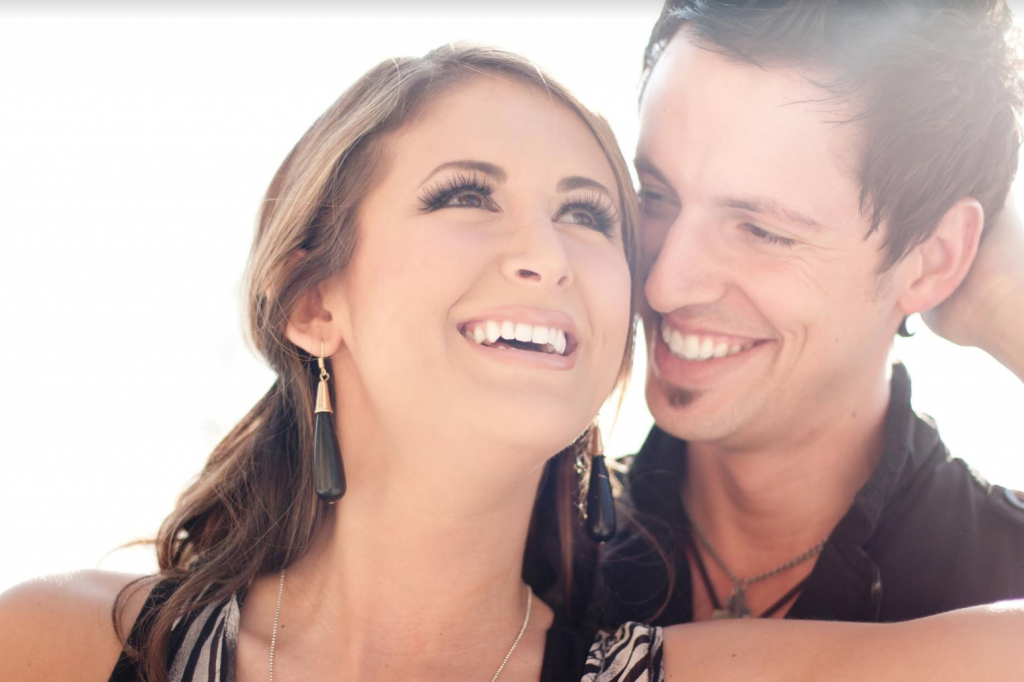 Kelli Roseta pictured with her husband.