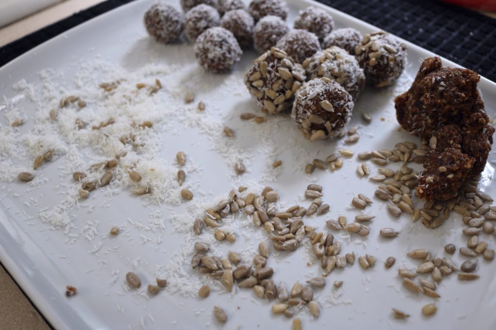 Autoimmune Fatigue? Try these protein coconut date energy bites