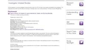 Image of Lupus study survey