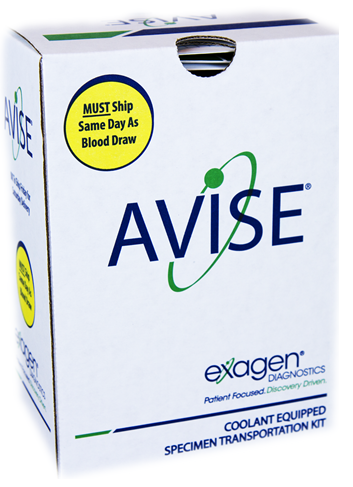 A box of the AVISE SLE Monitor test that can help you determine if you are in a lupus flare up. 